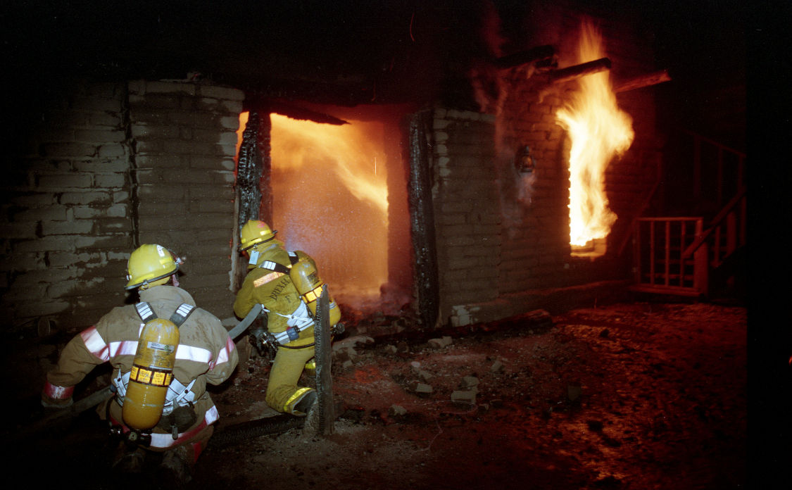 Fire at Old Tucson